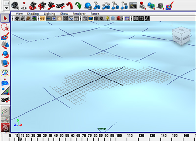 A view of this scene in the Maya interface.