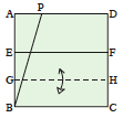 <div style='width: 121px;'>Fold line BC up to line EF and unfold, creating line GH.</div>