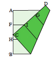 <div style='width: 121px;'>Point C divides edge AB into segments. Work out the ratio AC/CB and multiply this by the side length s<sub>1</sub> of the initial cube: the result is the side length s<sub>2</sub> you are looking for.</div>