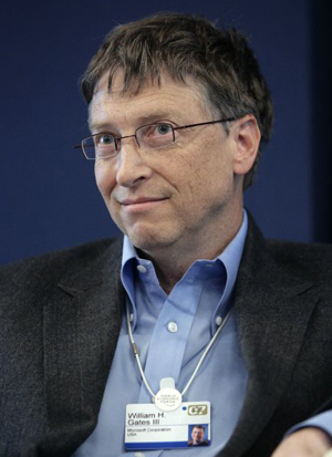 Bill Gates, an unlikely pancake flipper. Image: <a href=