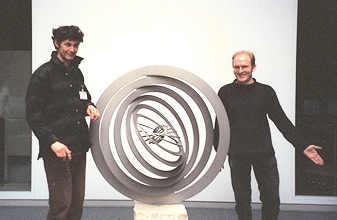 Figure 2: Simon Thomas (left) and Andy Burbanks, Mathematics and Art Project.
