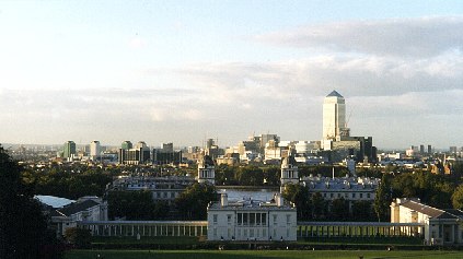 Today's view from Greenwich Old Royal Observatory.Image copyright Smithsonian Institute 1993.