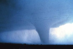 Mature tornado, Seymour, Texas, 10 April 1979.