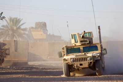Armoured vehicle in Iraq