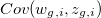 $Cov(w_{g,i}, z_{g,i})$