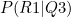 $P(R1|Q3)$