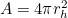 $A=4\pi r_ h^2$