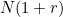 $N(1+r)$