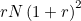 $rN\left(1+r\right)^2$