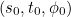 $(s_0,t_0,\phi _0)$