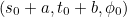 $(s_0+a,t_0+b,\phi _0)$