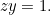 $zy=1.$