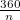 $\frac{360}{n}$