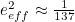 $e_{eff}^2 \approx \frac{1}{137}$