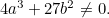 $4a^3 + 27b^2 \neq 0.$