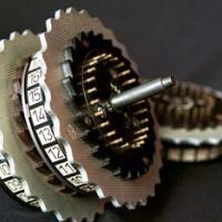 Two Cogs from an enigma machine