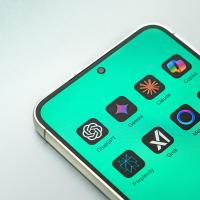 Phone screen showing AI apps