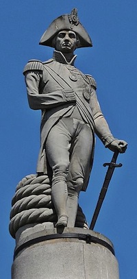 Nelson on his column
