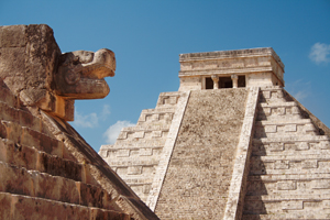 The great Mayan pyramid of Kukulcan