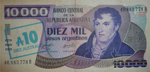 Argentine bank note