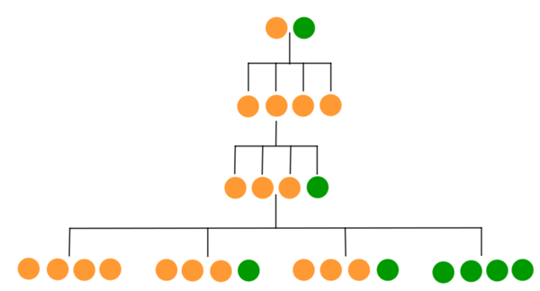 Colour  distribution diagram