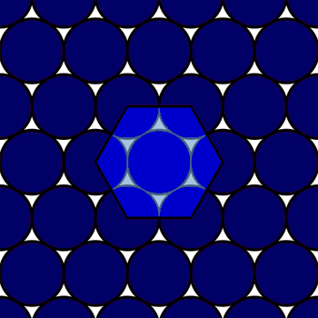 Hexagonal circle packing
