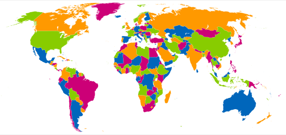 Map of the world.