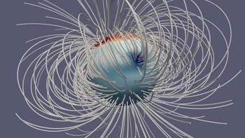 Simulation of Jupiter's magnetic field