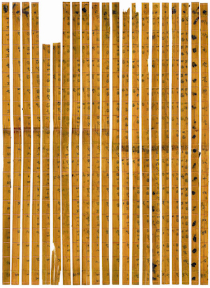 The Tsinghua Bamboo Slips, Chinese Warring States era decimal multiplication table of 305 BC