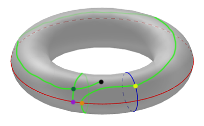 Path on torus