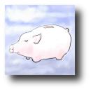 flying piggybank