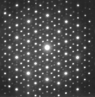 diffraction pattern of a quasicrystal