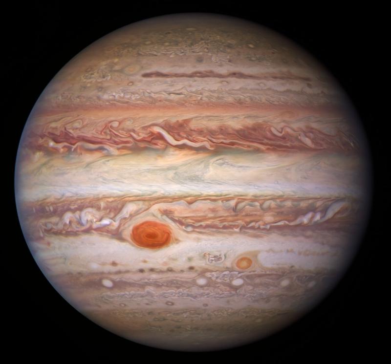 Visible light image of Jupiter (Image: NASA/ESA/NOIRLab/NSF/AURA/M.H. Wong and I. de Pater (UC Berkeley) et al.)