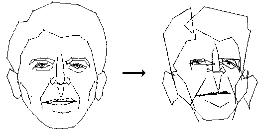 Figure 3: A computer caricature of Ronald Reagan.