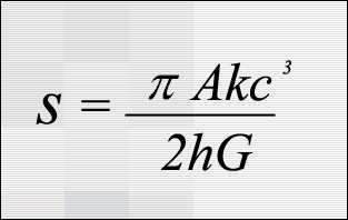 The black hole entropy formula.