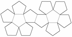 Net of a dodecahedron