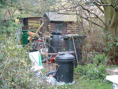 messy garden