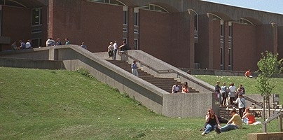 The campus at the University of Sussex.