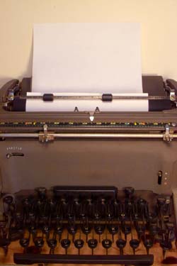 antique typewriter