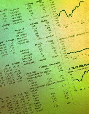 Stockmarket index in paper