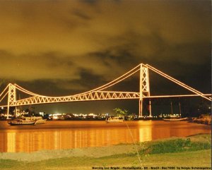 The Ponte Hercilio Luz in Brazil
