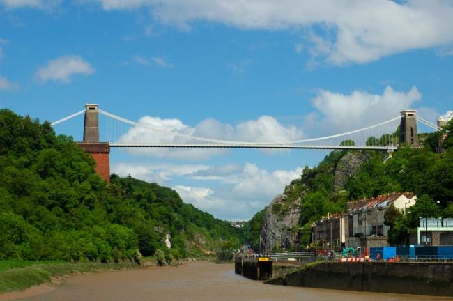 The Clifton suspension bridge in Bristol