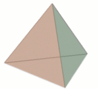 A tetrahedon 