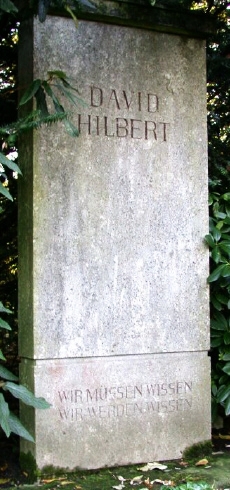 David Hilbert's grave