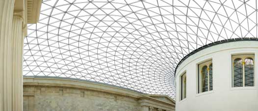 The roof of the British Museum