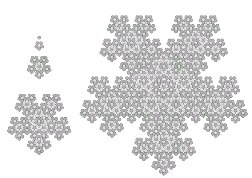Figure 18: A patch of tiling produced by Penrose's substitution rules.