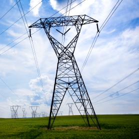 An electricity pylon