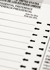 A ballot paper