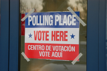 A polling station