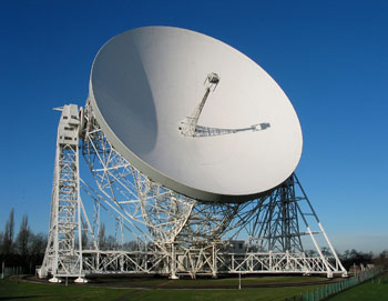 The Lovell telescope at Jodrell Bank.